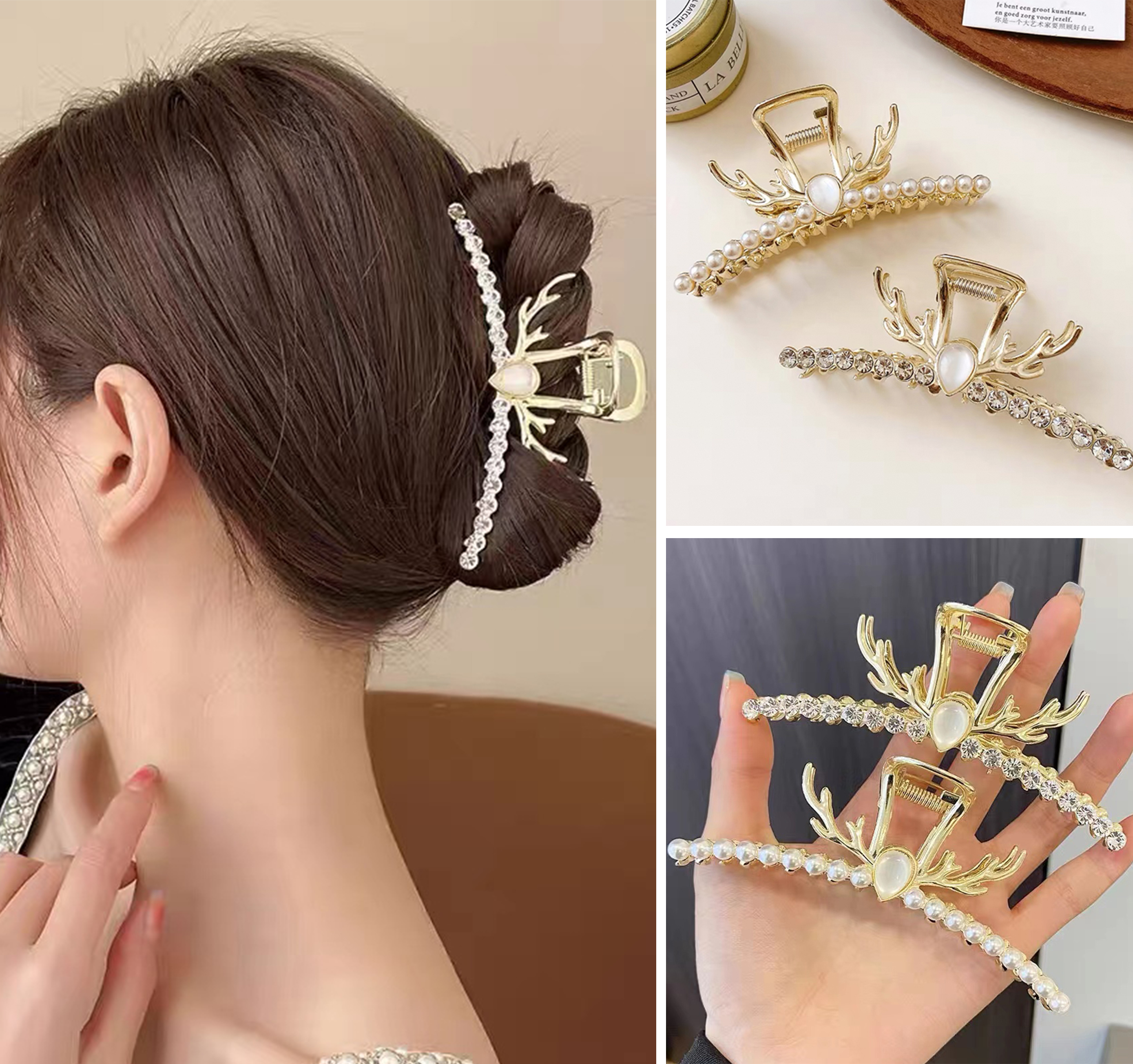"Internet celebrity Deer Antlers capture Internet celebrity beautiful and romantic Han Xu accessories.