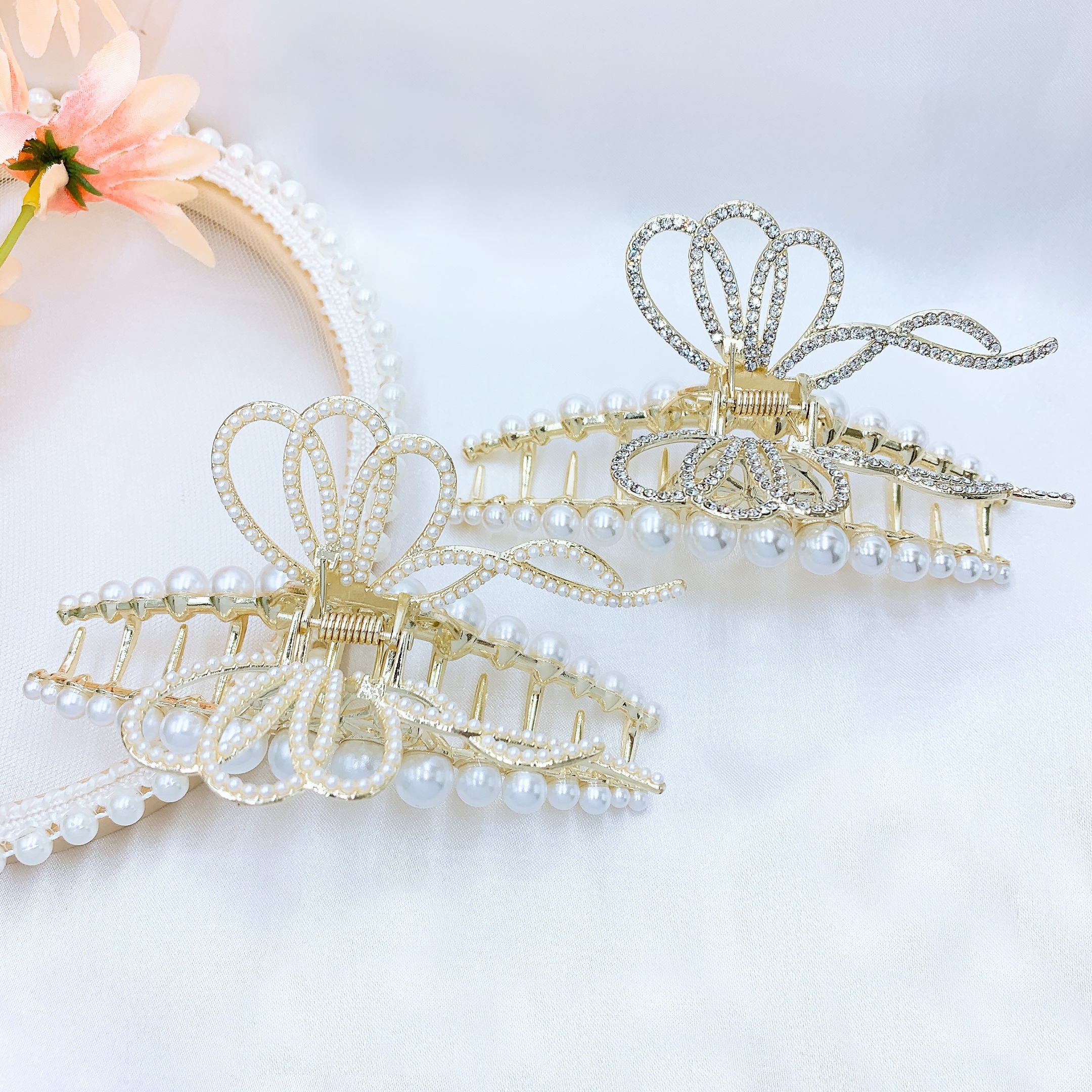 Internet-famous flower tassel twist clip Internet-famous beautiful and romantic Han Xu jewelry 11 details Picture