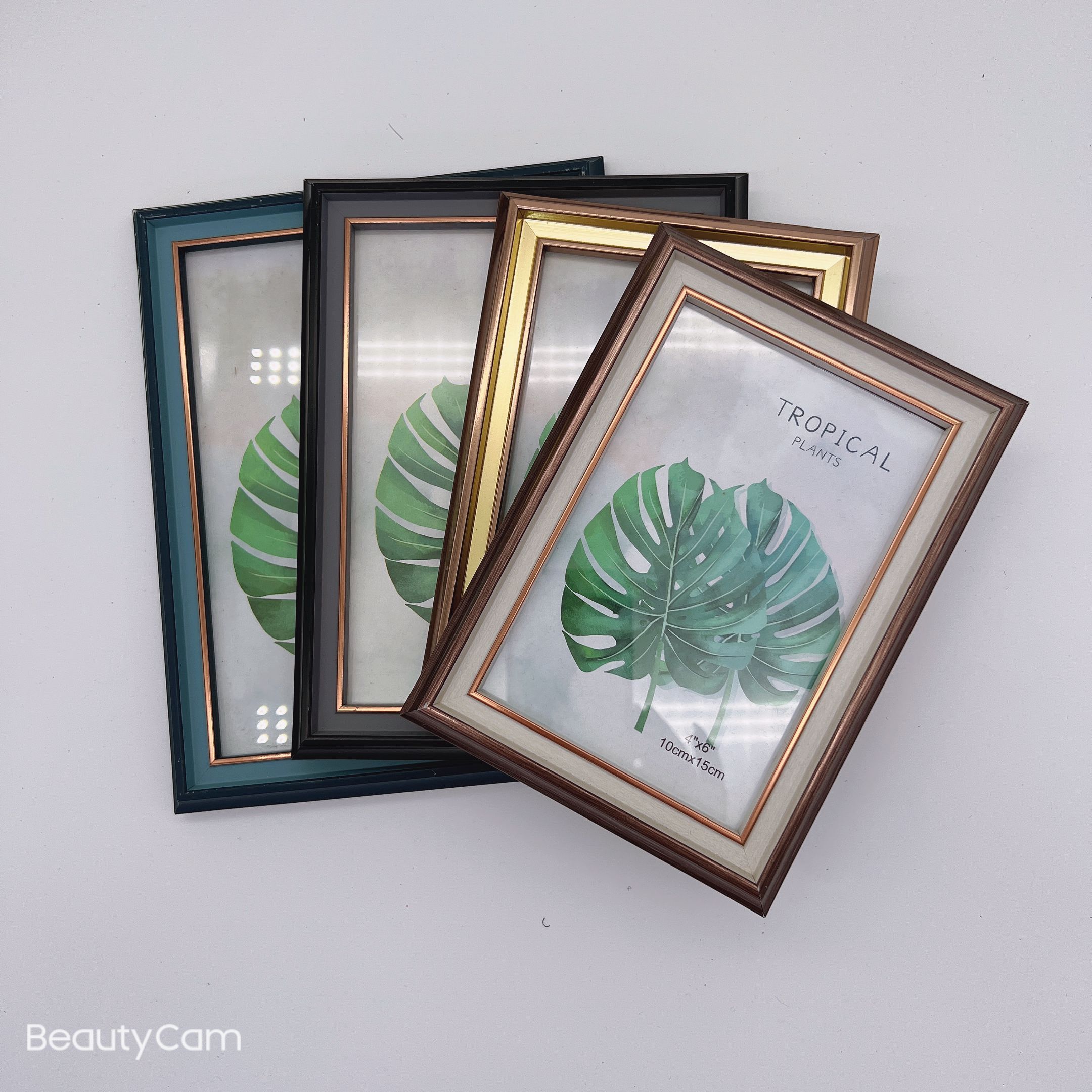 Simple photo frame display table, indoor decoration resin photo frame manufacturer wholesale stock, square photo frame display table Specification image