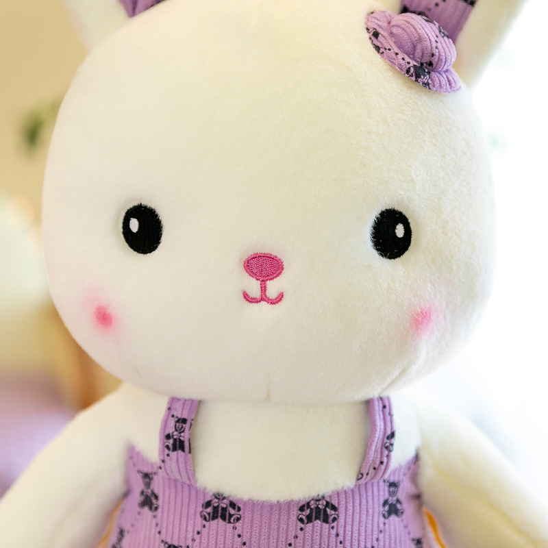 2022 New style overalls rabbit plush toy, cute birthday gift for boys and girls' bedrooms, 40m plush toy Application Scenario