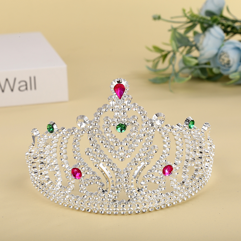Little girl crown headwear, princess crown, Korean birthday hat, ordinary crown, Korean crown Specification image