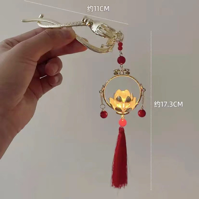 "Internet Celebrity lotus Lantern Twist clip Han Xu jewelry accessory Han Xu Jewelry 11. Specification image