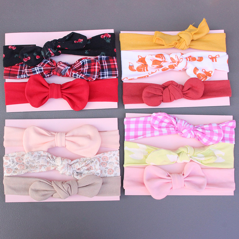 儿童蝴蝶结发箍女 宝宝发带饰品套装护囟门婴儿头带2022ins网红跨境欧美