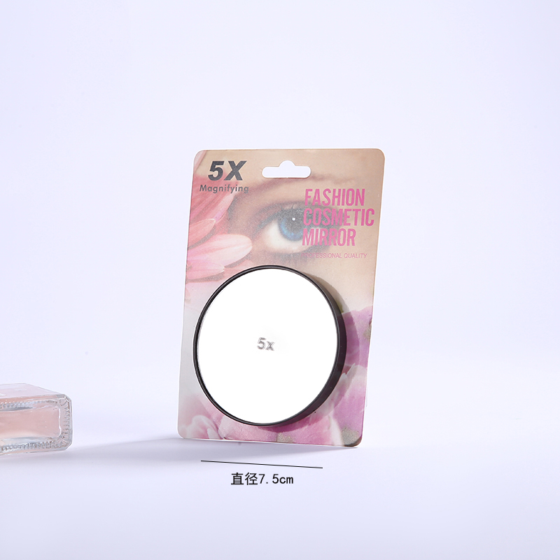 New fashionable Japanese and Korean popular beauty mirror, makeup mirror magnifying glass, can adhere to smooth surfaces, circular suction cup mirror 37 details Picture