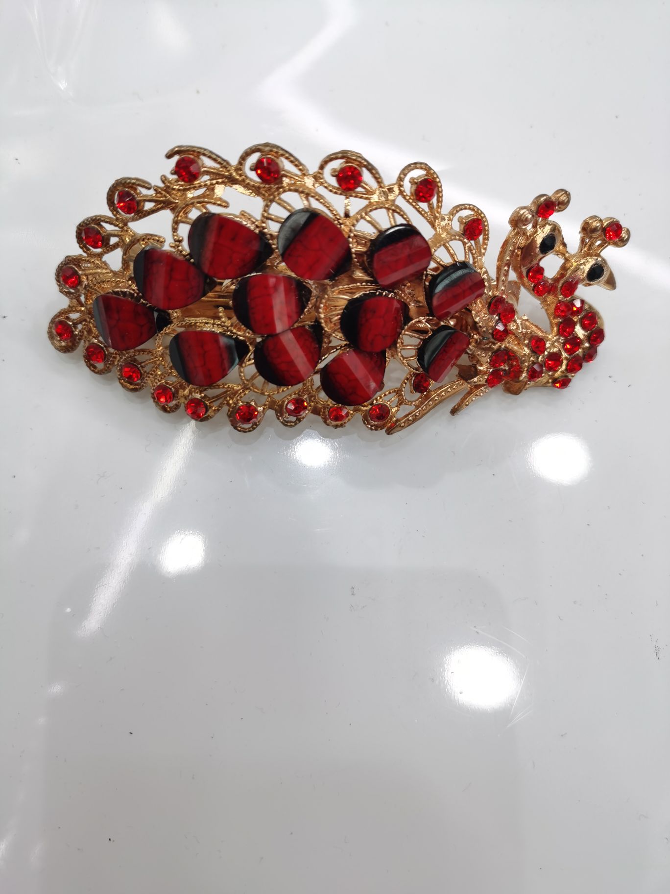 迈利达饰品2022年合金大爆款发夹孔雀款