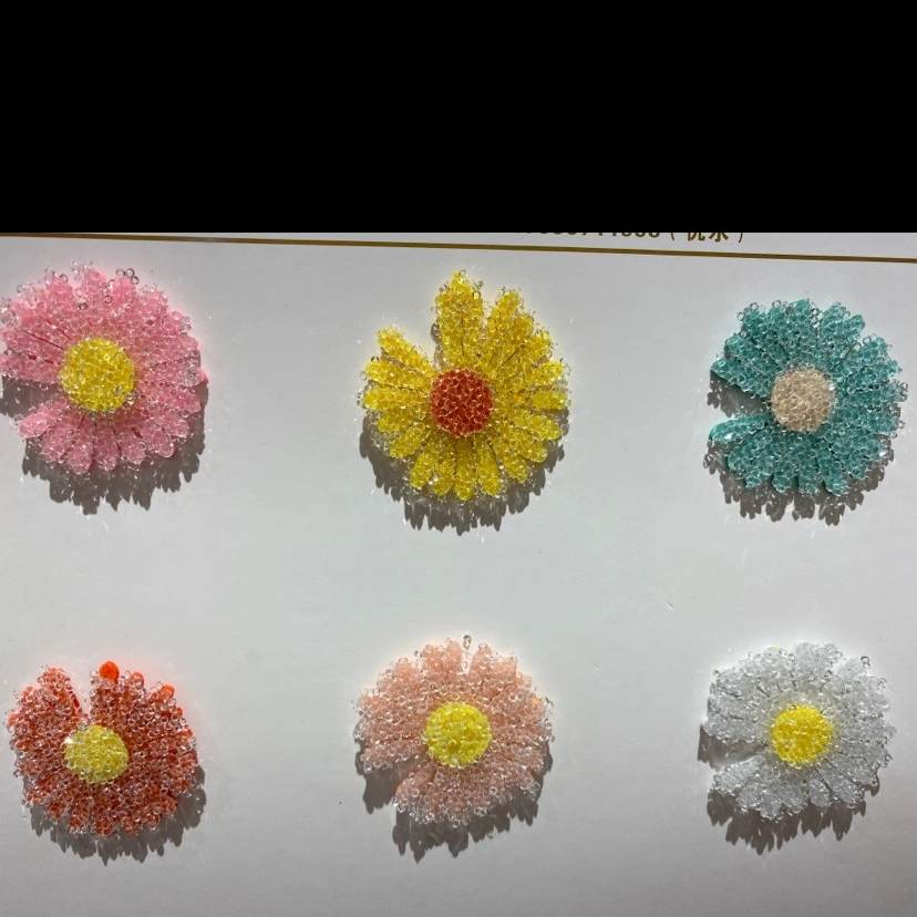 diy Hair accessory semi-finished product of Random Diamond Daisy Ultrasonic embossed Patch diy Hair Accessory Semi-finished product of Random Diamond Daisy Ultrasonic embossed Patch d Item Picture