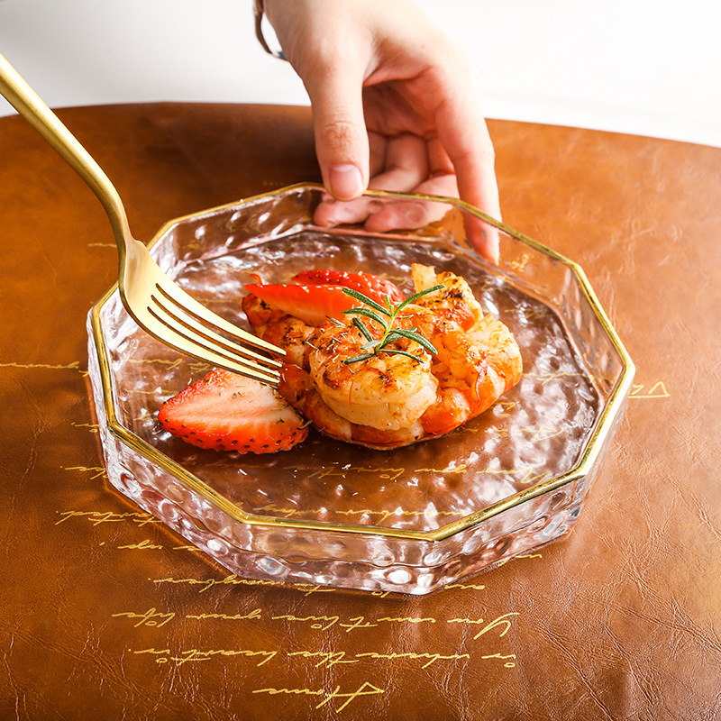 玻璃盘子/水晶工艺品/电镀细节图