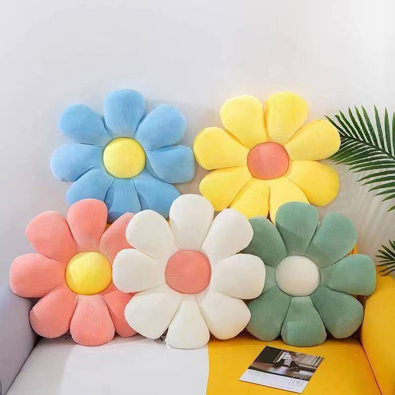 77cm new sunflower cartoon seat cushion pillow, cute student and teacher chair cushion, office wonder Item Picture