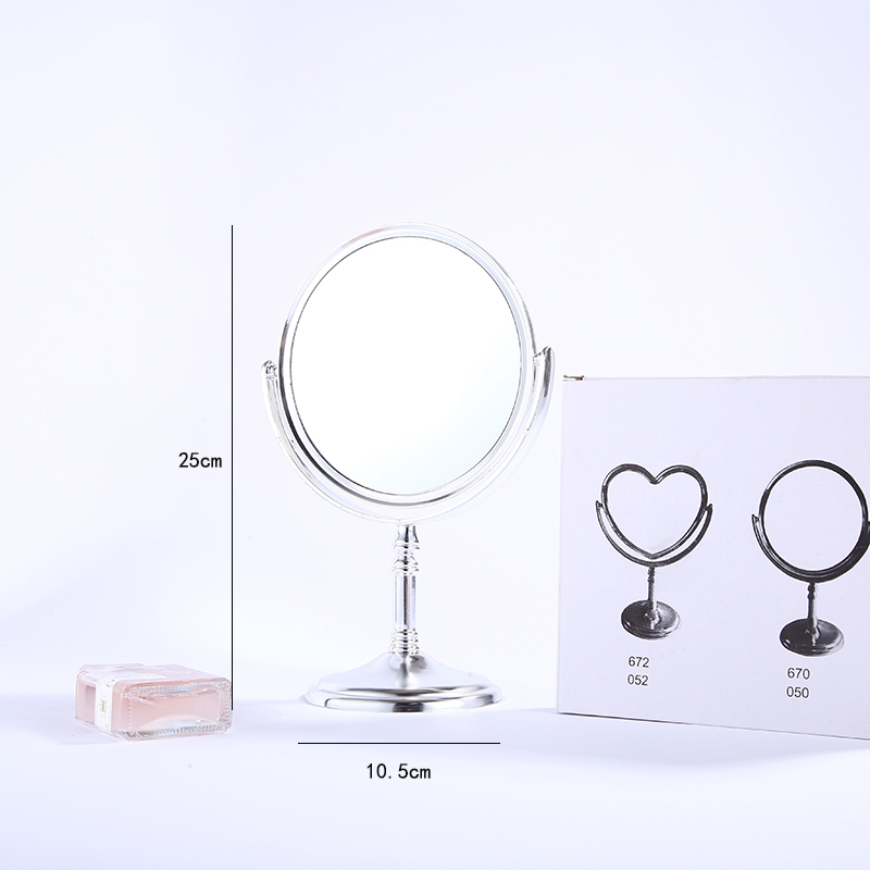 新款时尚日韩流行美妆镜化妆镜立式镜电镀不褪色高脚镜30详情图4