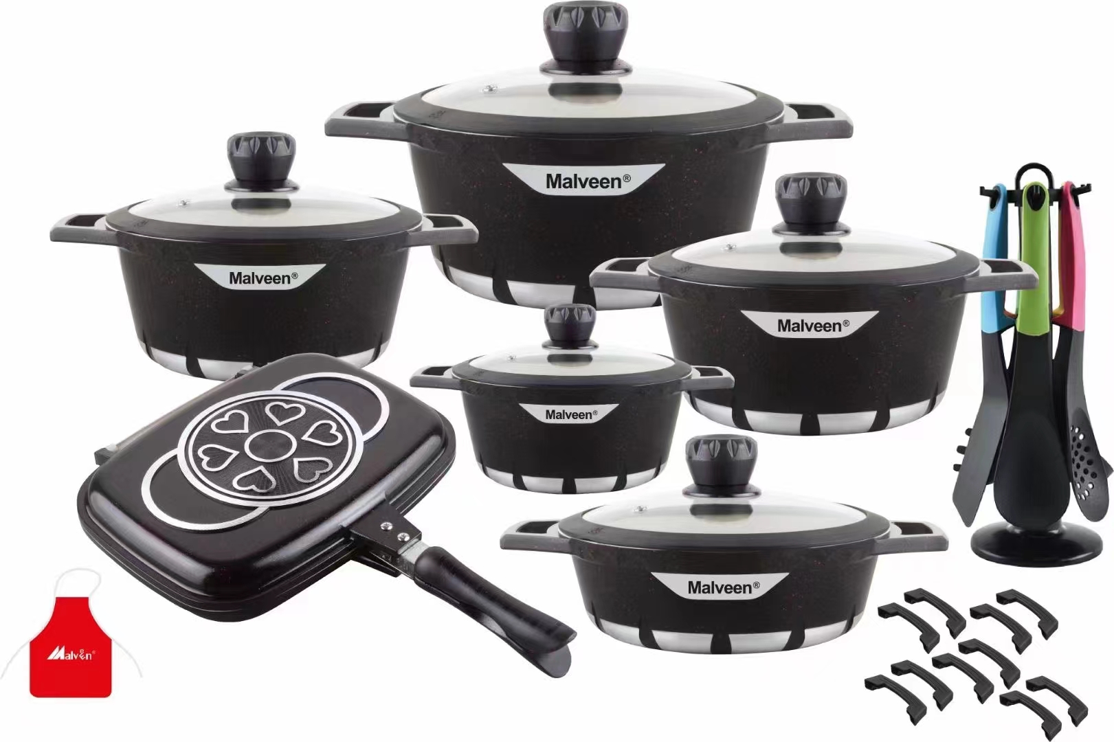 多件套汤锅/汤锅/铝锅套装产品图