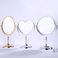 新款时尚日韩流行美妆镜化妆镜立式镜电镀不褪色高脚镜30图