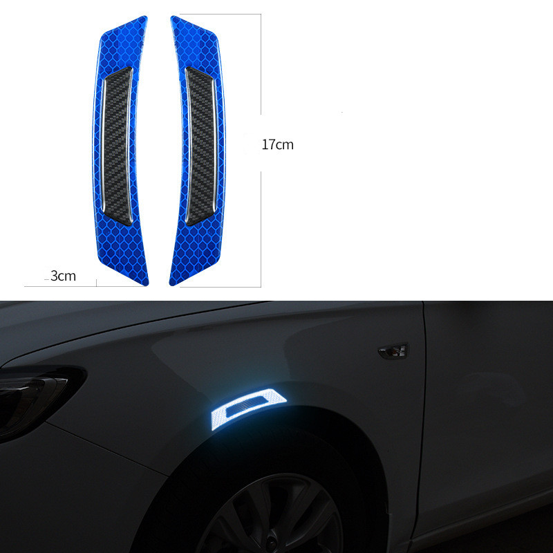 汽车新款反光车贴 轮眉车门侧身装饰贴 创意个性车身碳纤维侧标贴QW300详情图2