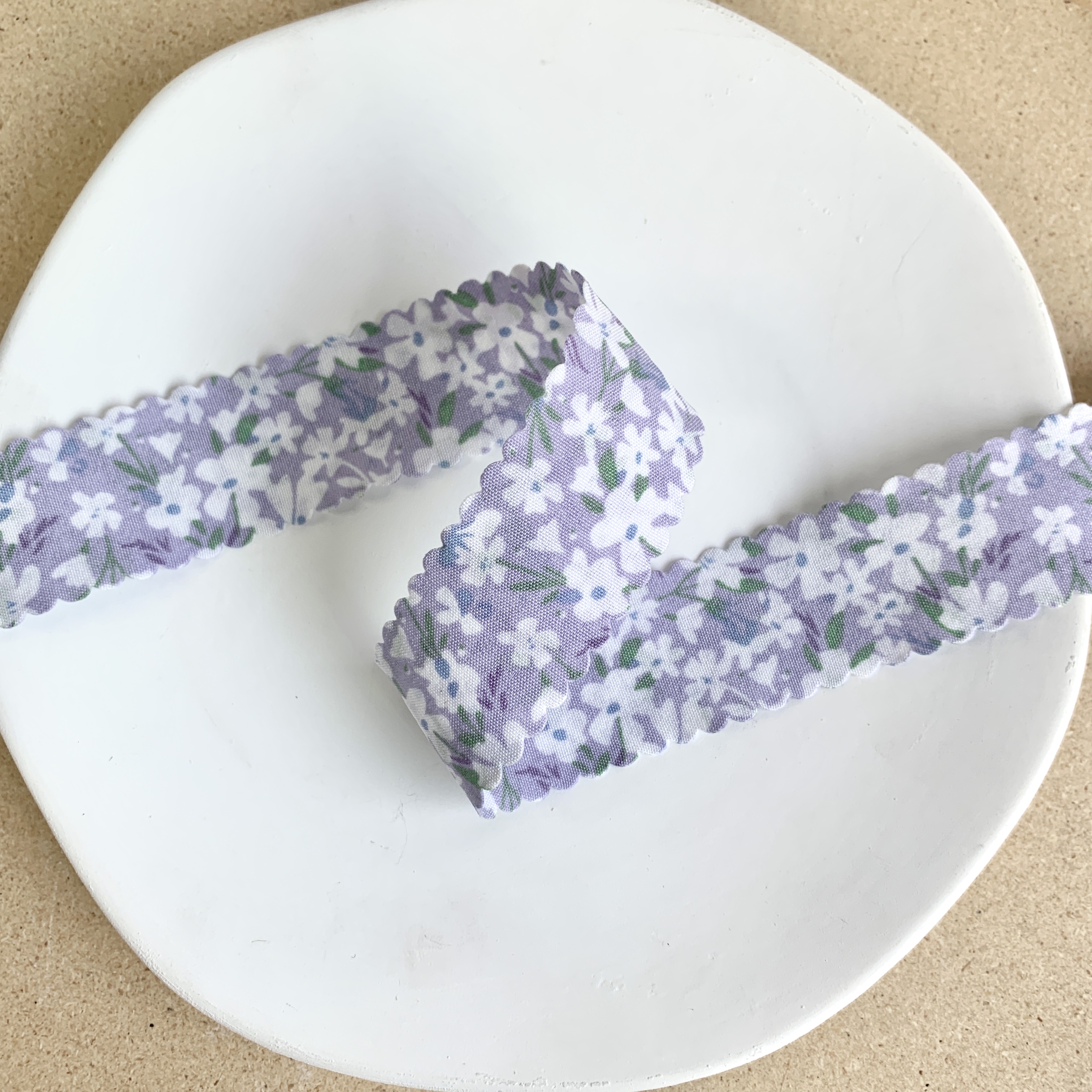 Jianjian toothed small floral ribbon Korean fashion woven ribbon clothing accessory Item Picture