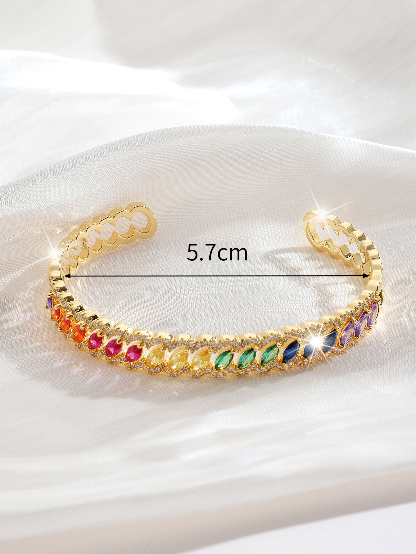 Fashionable, individual, light luxury and high-end 2022 new Color bracelet -ab03154-dx Item Picture