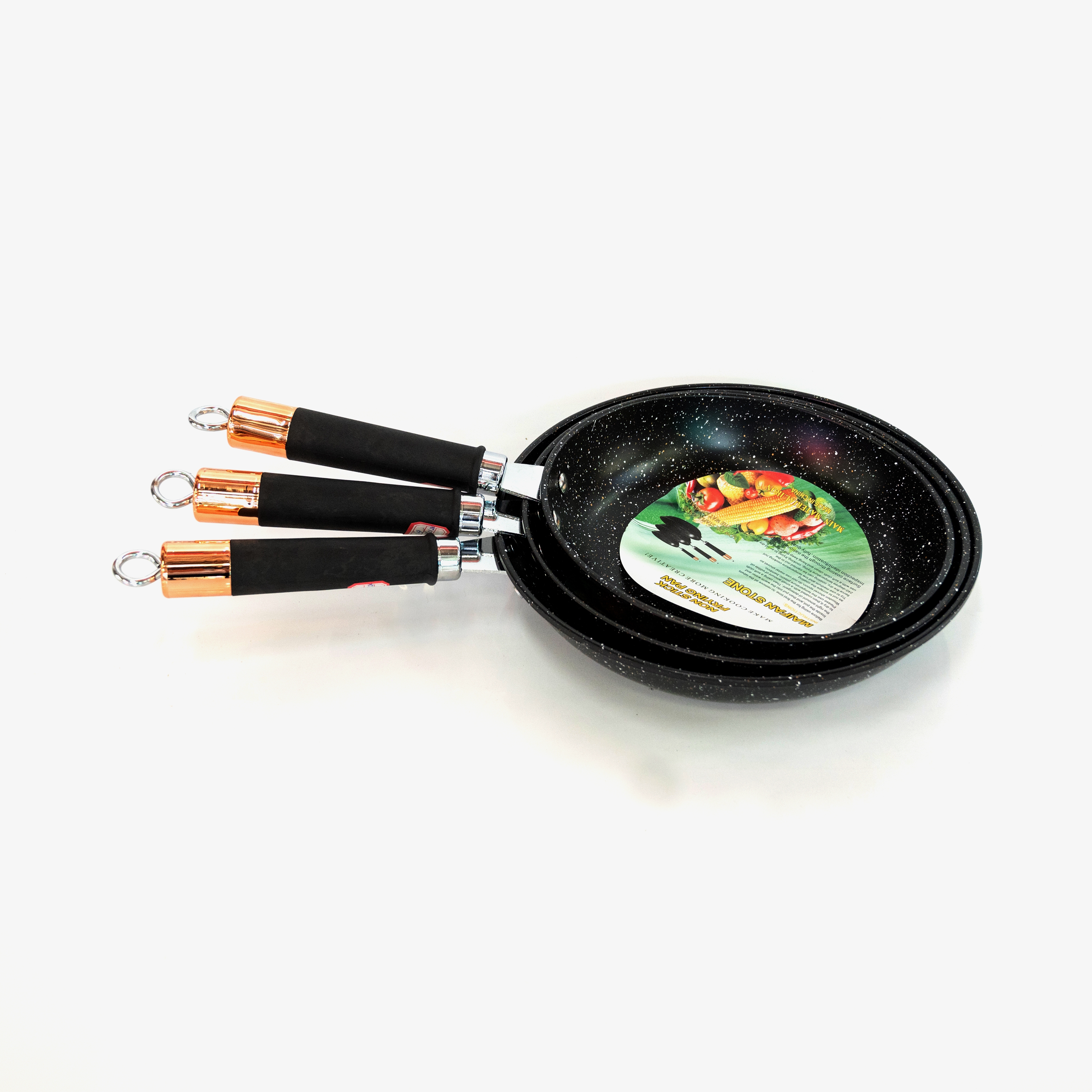 Non-stick pan, household flat pan, tourmaline frying pan, multi-functional steak pan, fried egg, pancake, fruit, flat pan consignment