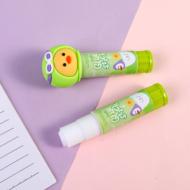 Cartoon Weibo solid glue Student shape handmade glue Bird accessory material Convenient soft glue solid glue glue stick Item Picture