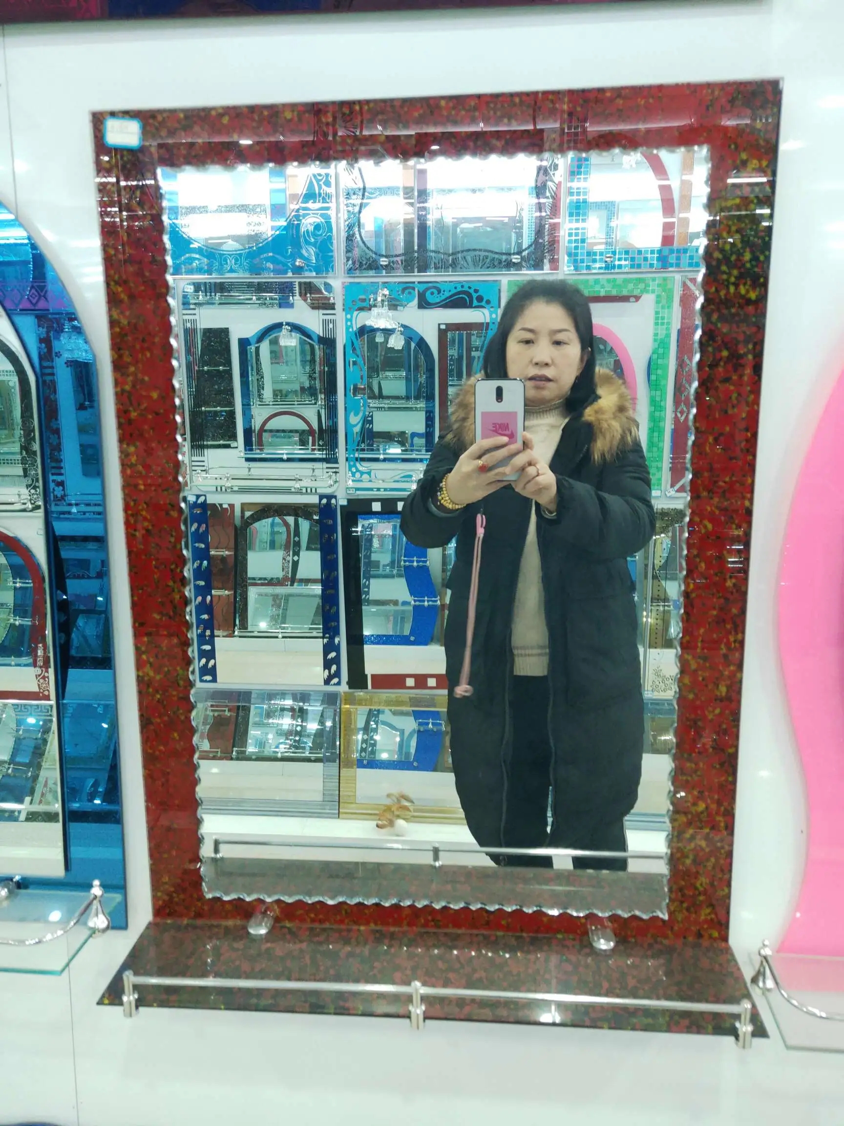 浴室镜子挂墙/镜子细节图