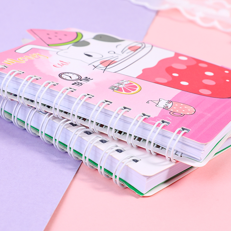A7 Side-flipping coil notebook for students, Weibo Mini Notebook, diary, portable office Notepad wholesale Item Picture