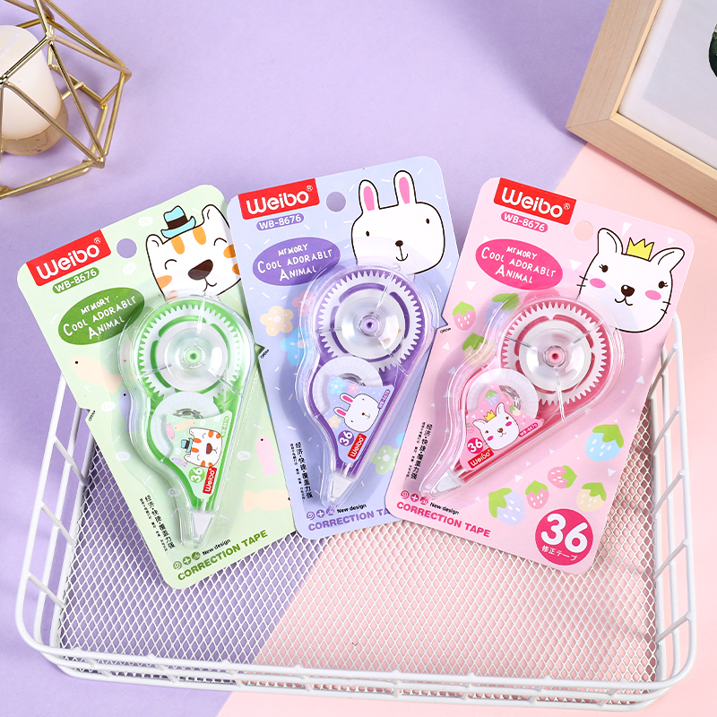 Wholesale correction tape, student supplies, correction tape, correction tape, cost-effective, large-capacity factory direct sales, Weibo Office details Picture
