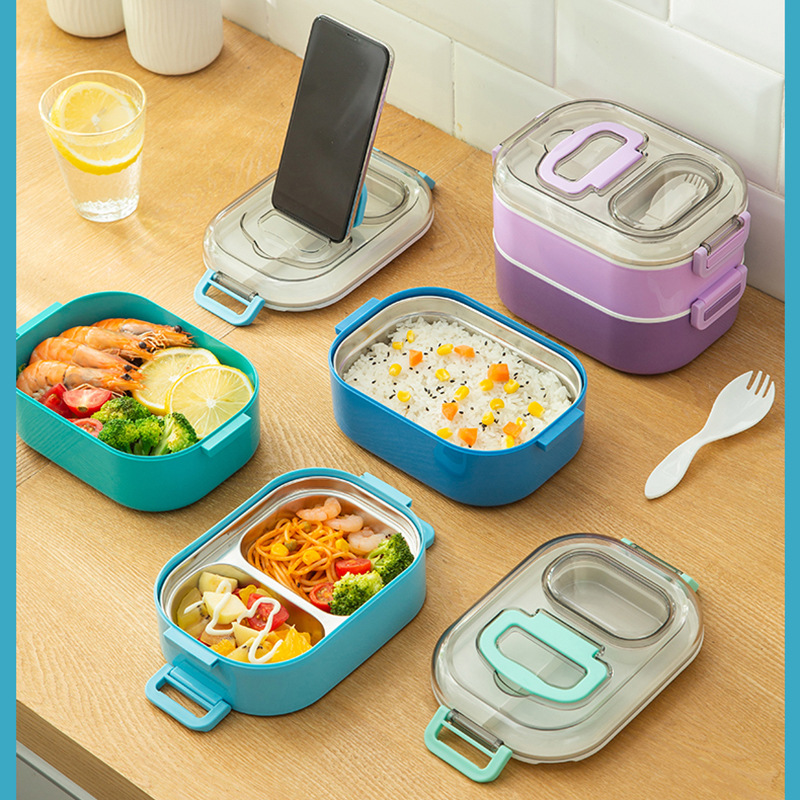 Estilo japonés de doble capa de plástico lunch box food box Application Scenario