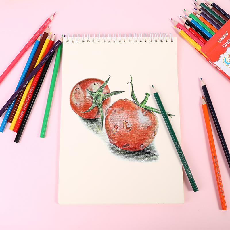Wholesale of colored pencils for kindergarten students and children, 12-color pencil sets, non-toxic drawing tools made of solid wood, Weibo Stationery Item Picture