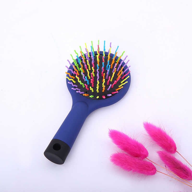 New fashionable Japanese and Korean popular beauty comb, hair comb, massage comb, airbag comb, rainbow curved needle, non-pulling hair, elastic paint 41