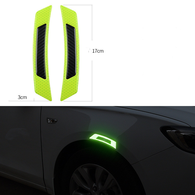 汽车新款反光车贴 轮眉车门侧身装饰贴 创意个性车身碳纤维侧标贴QW300详情图3