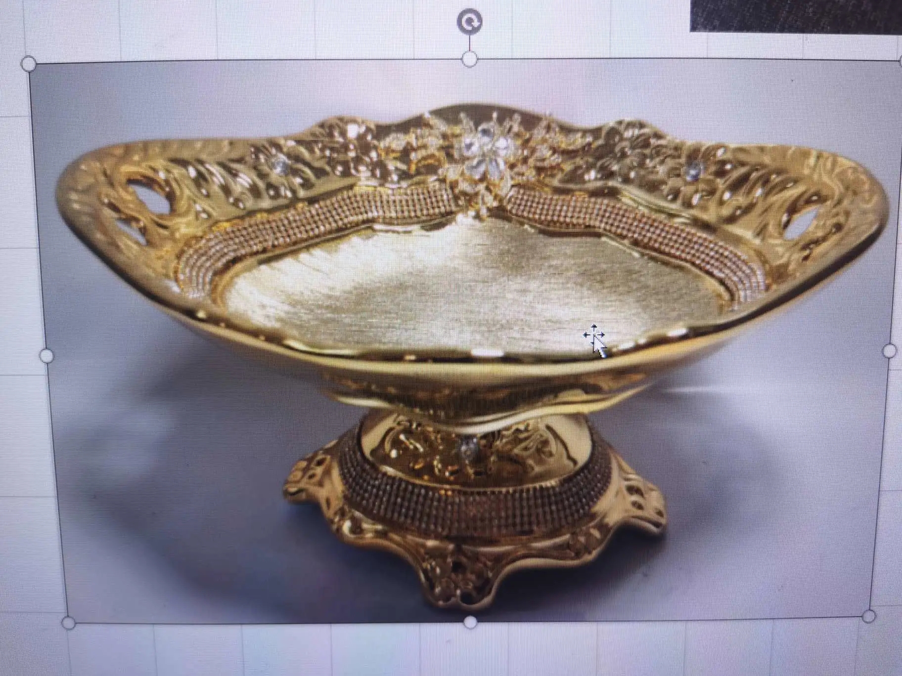 Electroplated ceramic fruit platter, dried fruit platter, candy platter 2022 new style Specification image