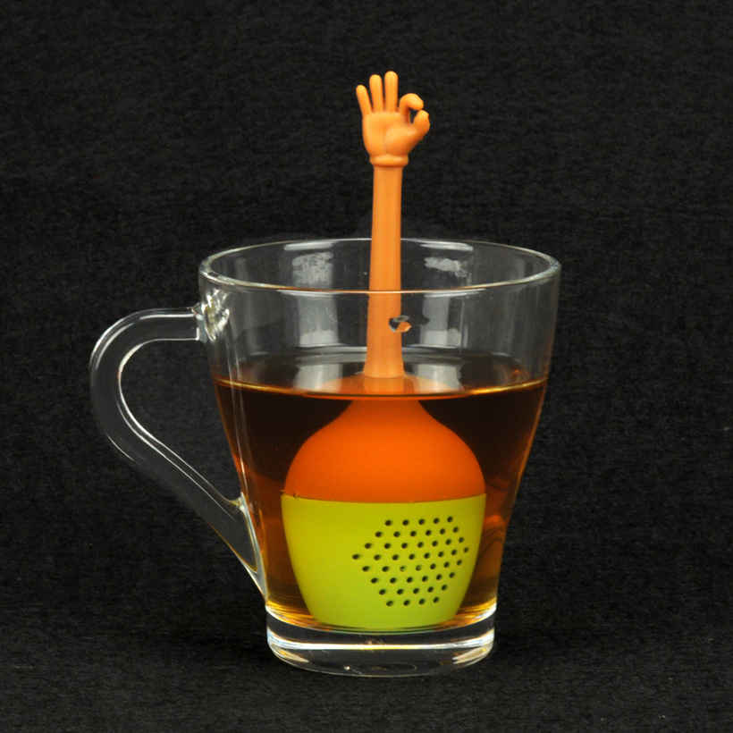 手指泡茶器/泡茶工具系列/胜利滤茶器产品图