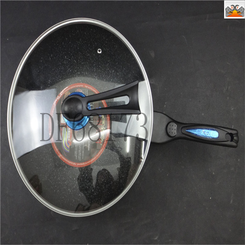 DF68173 Non-stick pan tourmaline uncoated wok Non-stick pan household cooking wok smokeless pan e-commerce DF Trading House Item Picture
