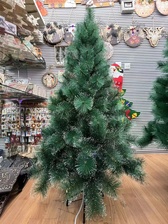 源头厂家松针圣诞树白色松针树PET松针白点圣诞树圣诞装饰用品
