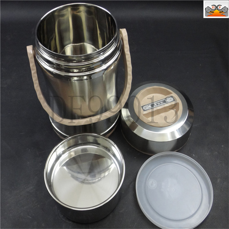 DF99013 Little Waist Pot, stainless steel pot, Double-layer vacuum compartmentalized insulated lunch box, Multi-layer bento box, anti-overflow stainless steel insulated DF TRADING HOUSE Item Picture