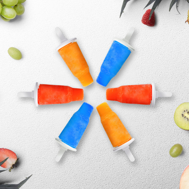 Cross border round 6 lineas plegable hielo old ice stick con tapa molde de helado para hacer DIY congelación rápida almacenamiento de hielo molde de hielo Specification image