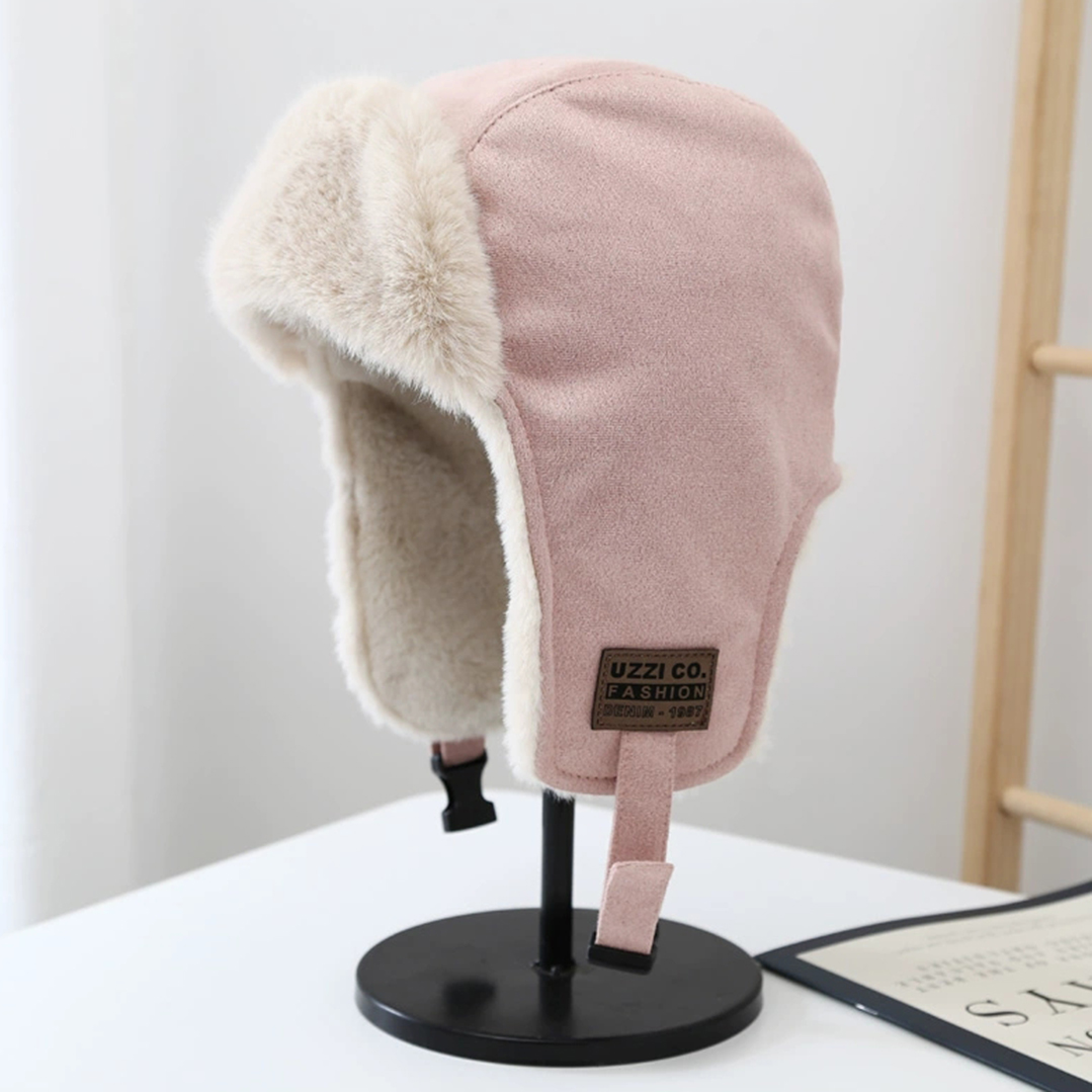 护耳帽/雷峰帽/麂皮绒帽子细节图