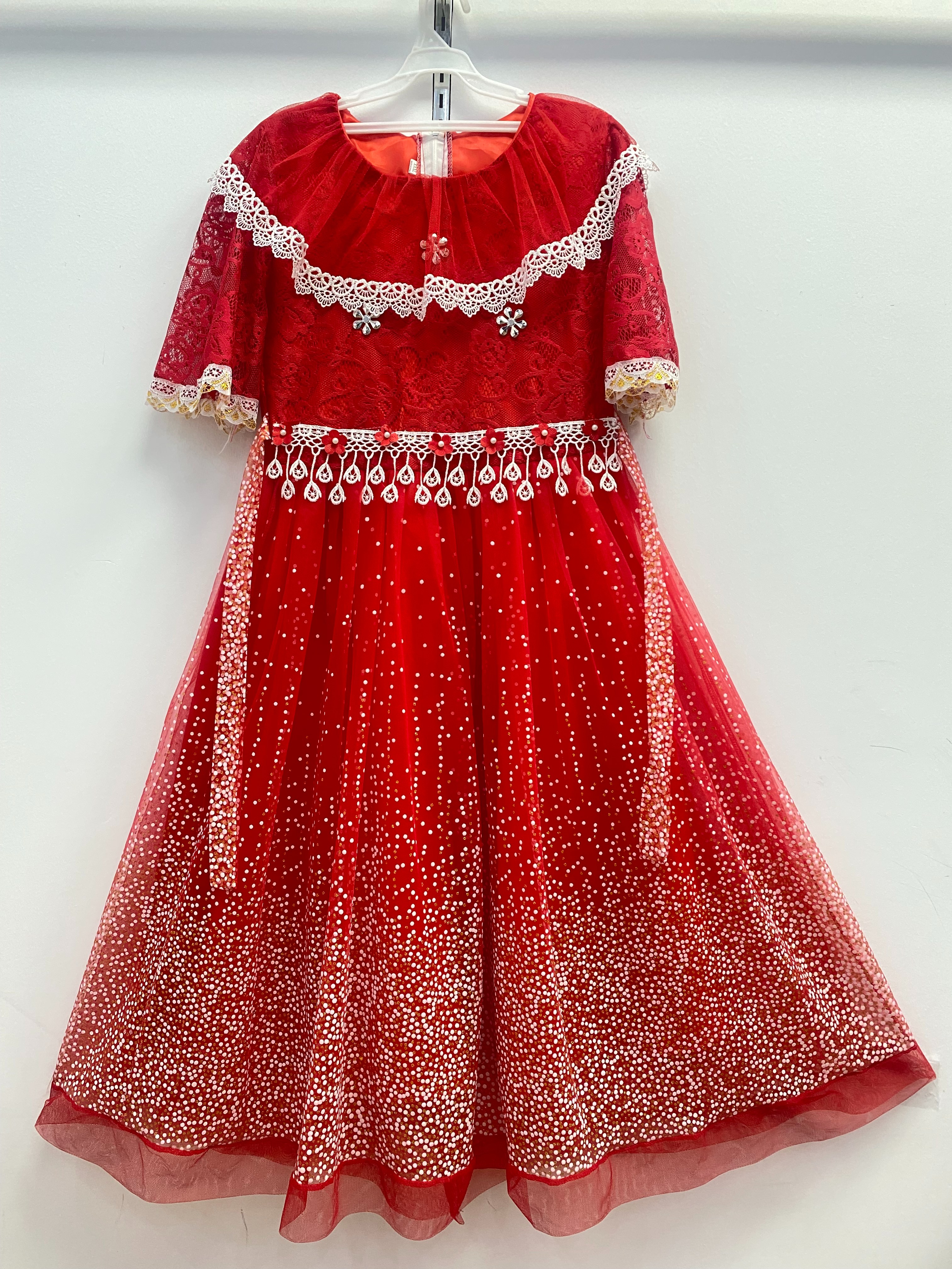 跨境童裙儿童/外贸童裙/纱裙白底实物图