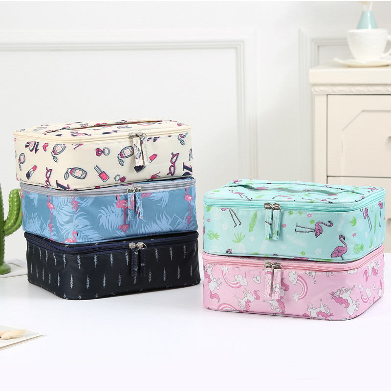 Square cosmetic bag
