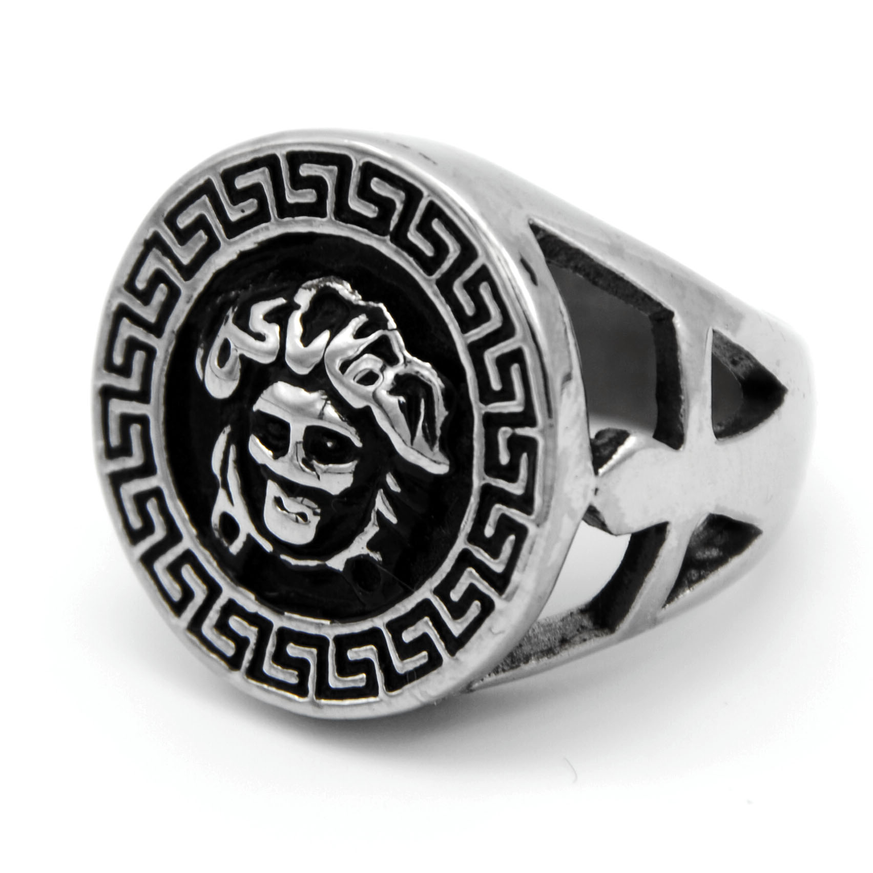 男士不修钢/钛钢/鬼头戒指产品图