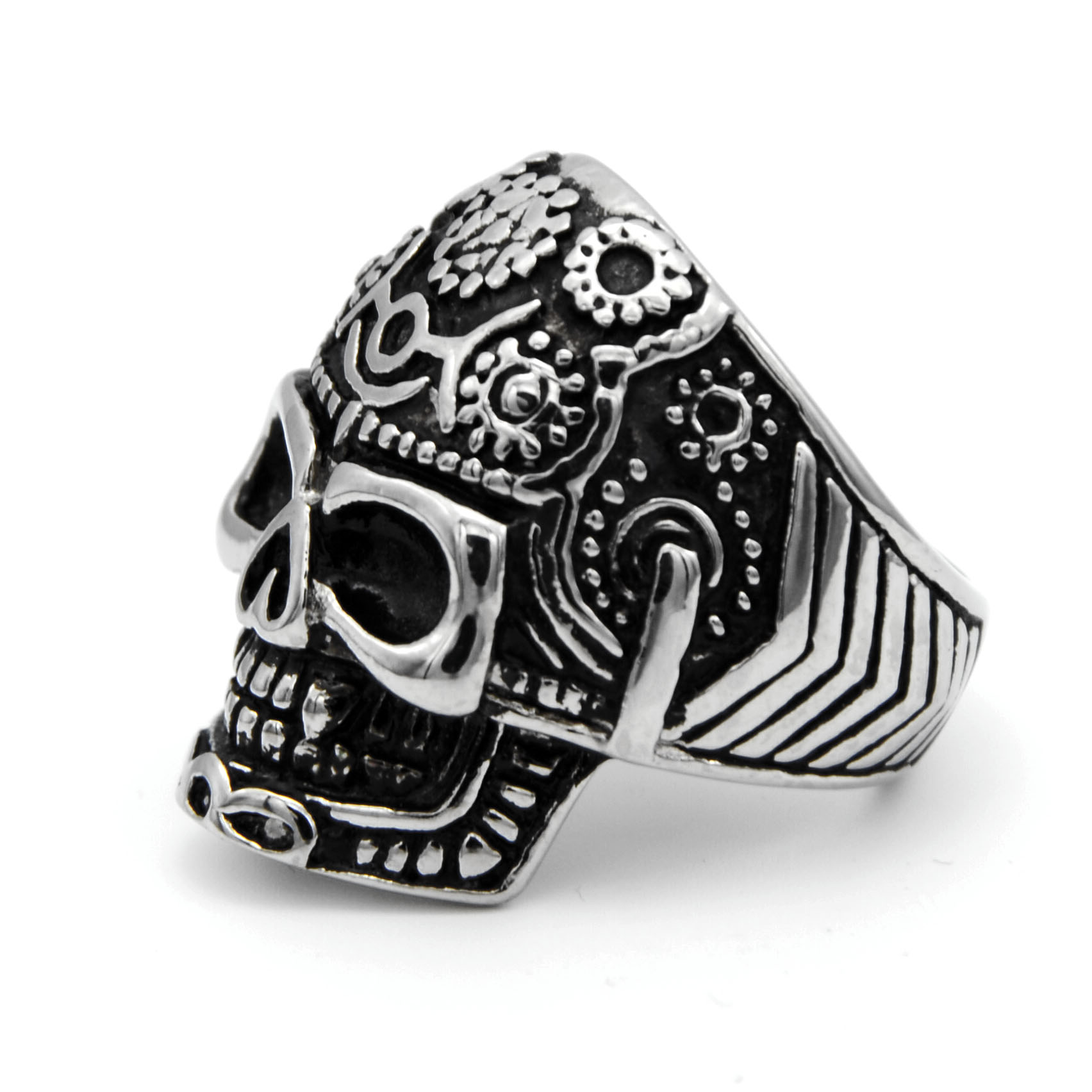 男士不修钢/钛钢/鬼头戒指产品图