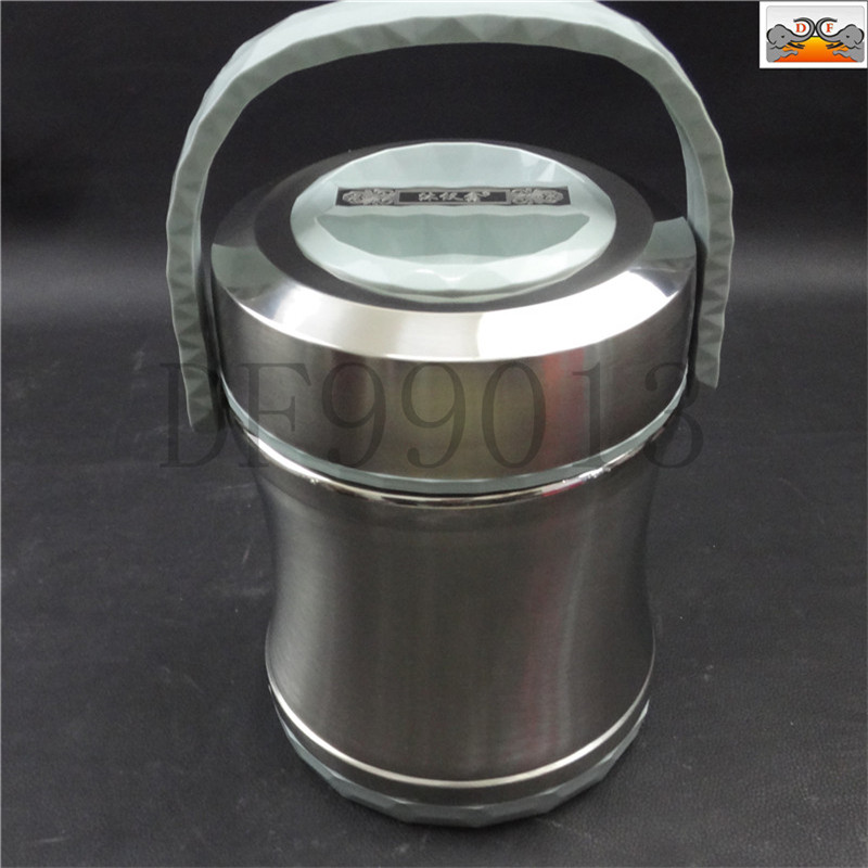DF99013 Little Waist Pot, stainless steel pot, Double-layer vacuum compartmentalized insulated lunch box, Multi-layer bento box, anti-overflow stainless steel insulated DF TRADING HOUSE
