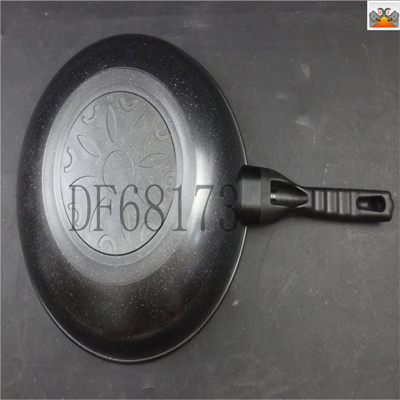 DF68173 Non-stick pan tourmaline uncoated wok Non-stick pan household cooking wok smokeless pan e-commerce DF Trading House details Picture