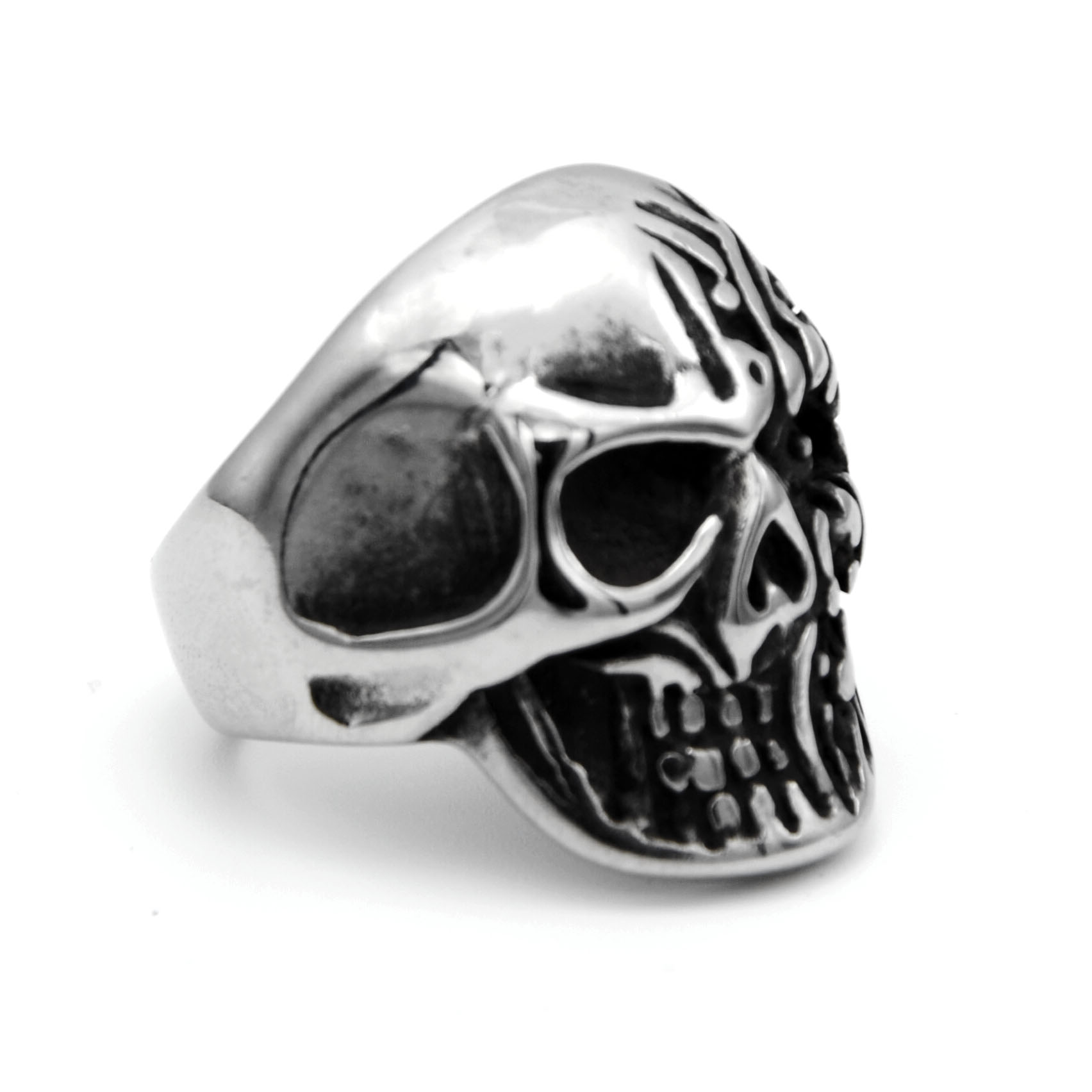 男士不修钢/钛钢/鬼头戒指产品图