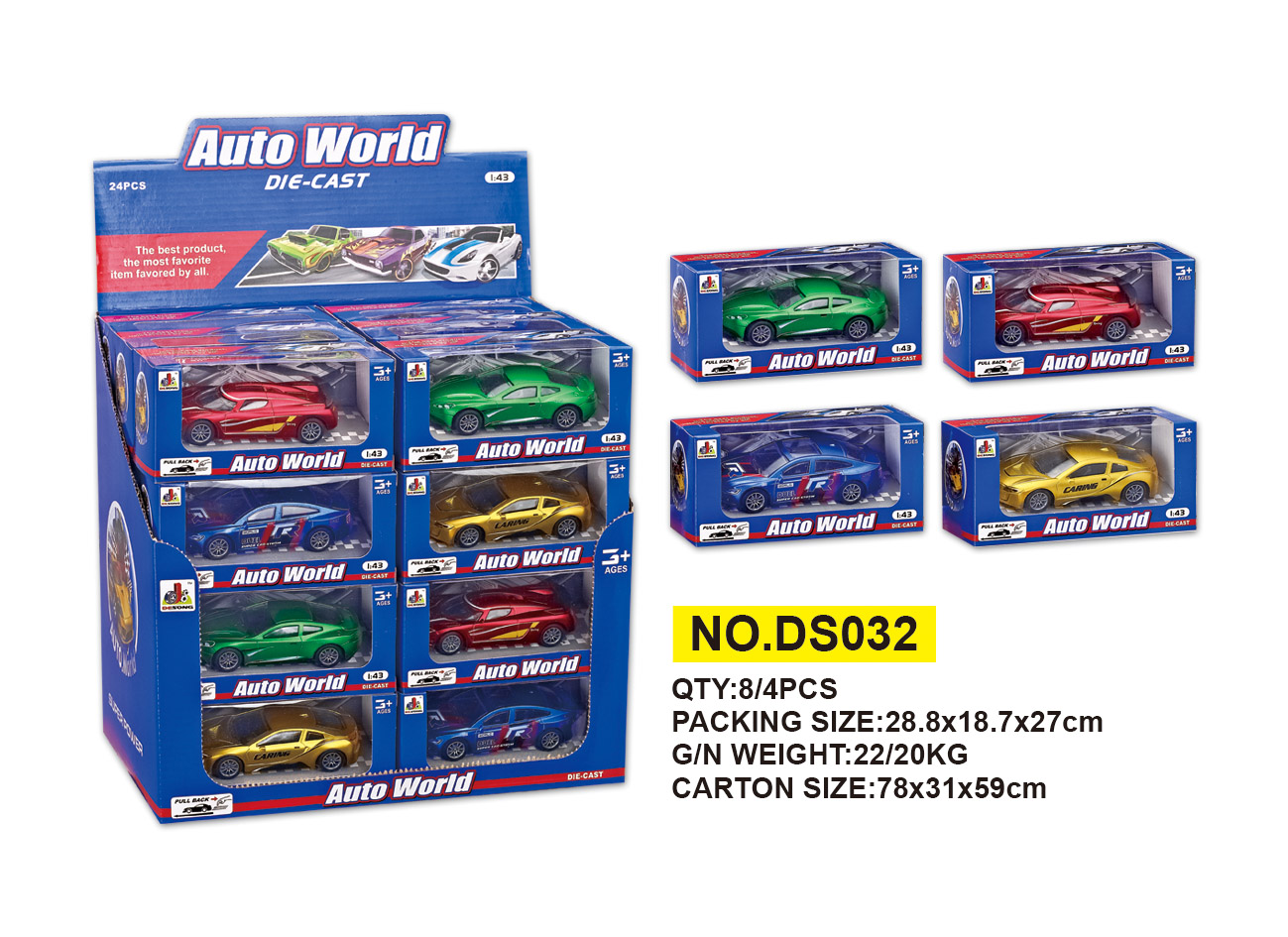43 scale taxi alloy car Specification image