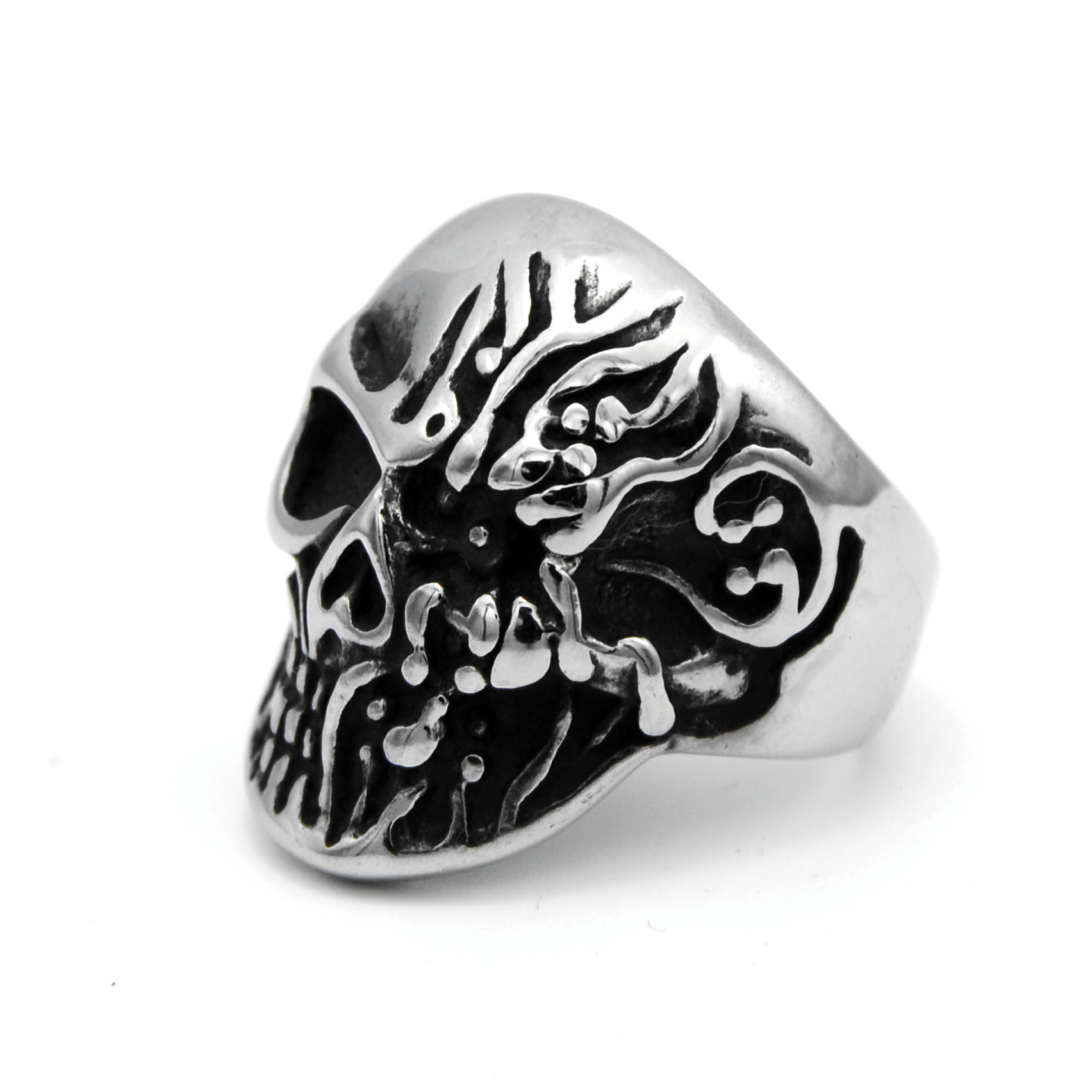 男士不修钢/钛钢/鬼头戒指细节图