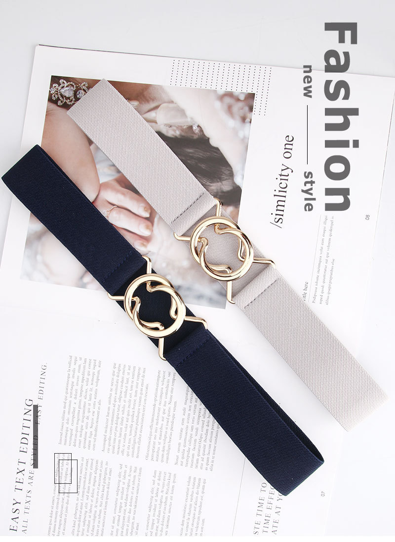 A fashionable elastic wide belt for ladies, a Korean-style versatile dress with a wide waist seal for women Specification image