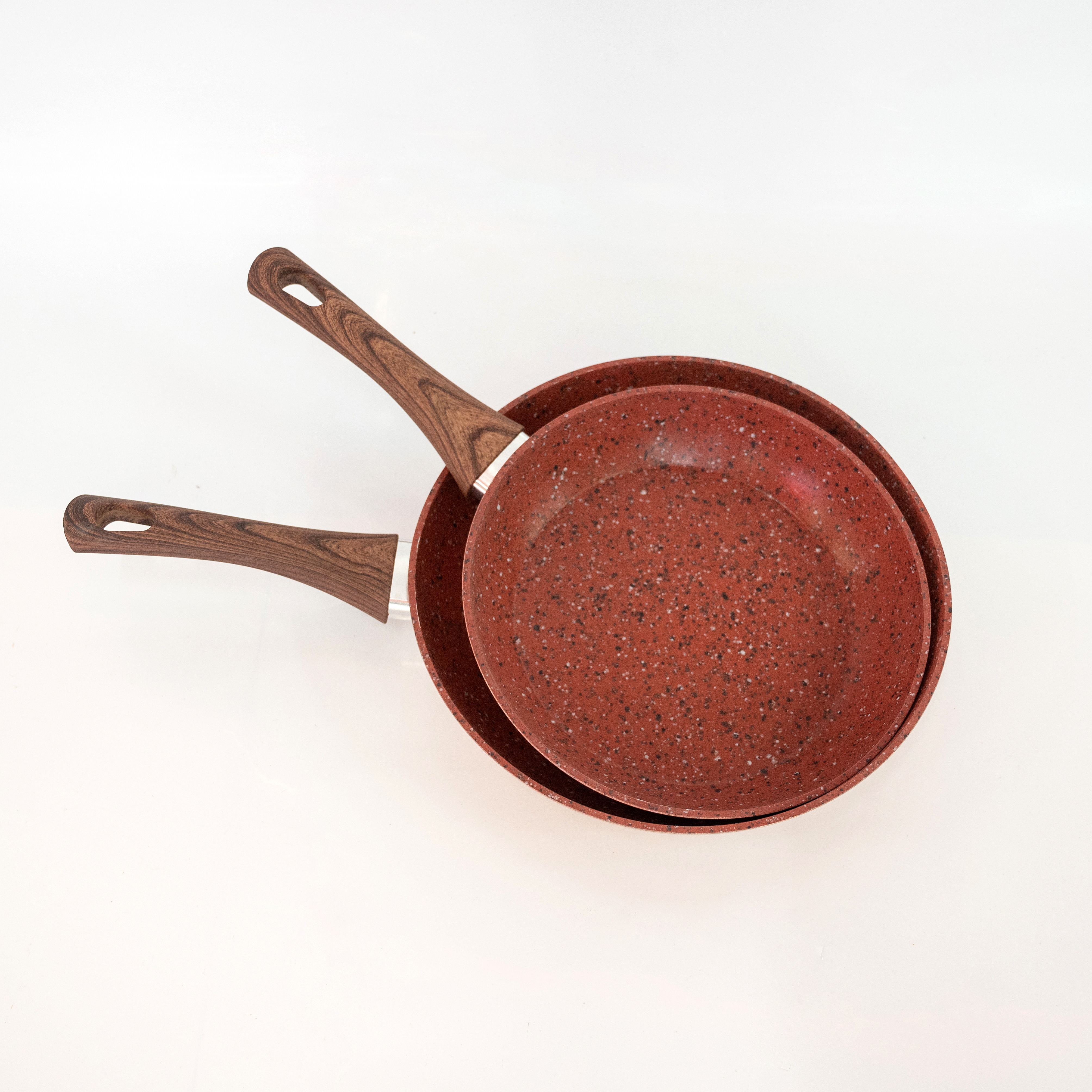 麦饭石礼盒锅具套装三件套组合装活动礼品锅平底不粘锅大勺厂家