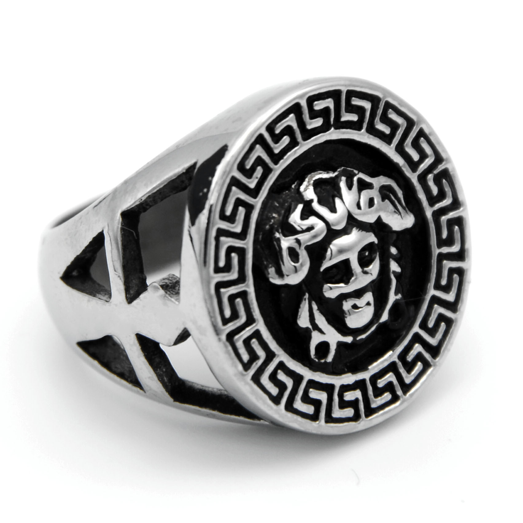 男士不修钢/钛钢/鬼头戒指细节图