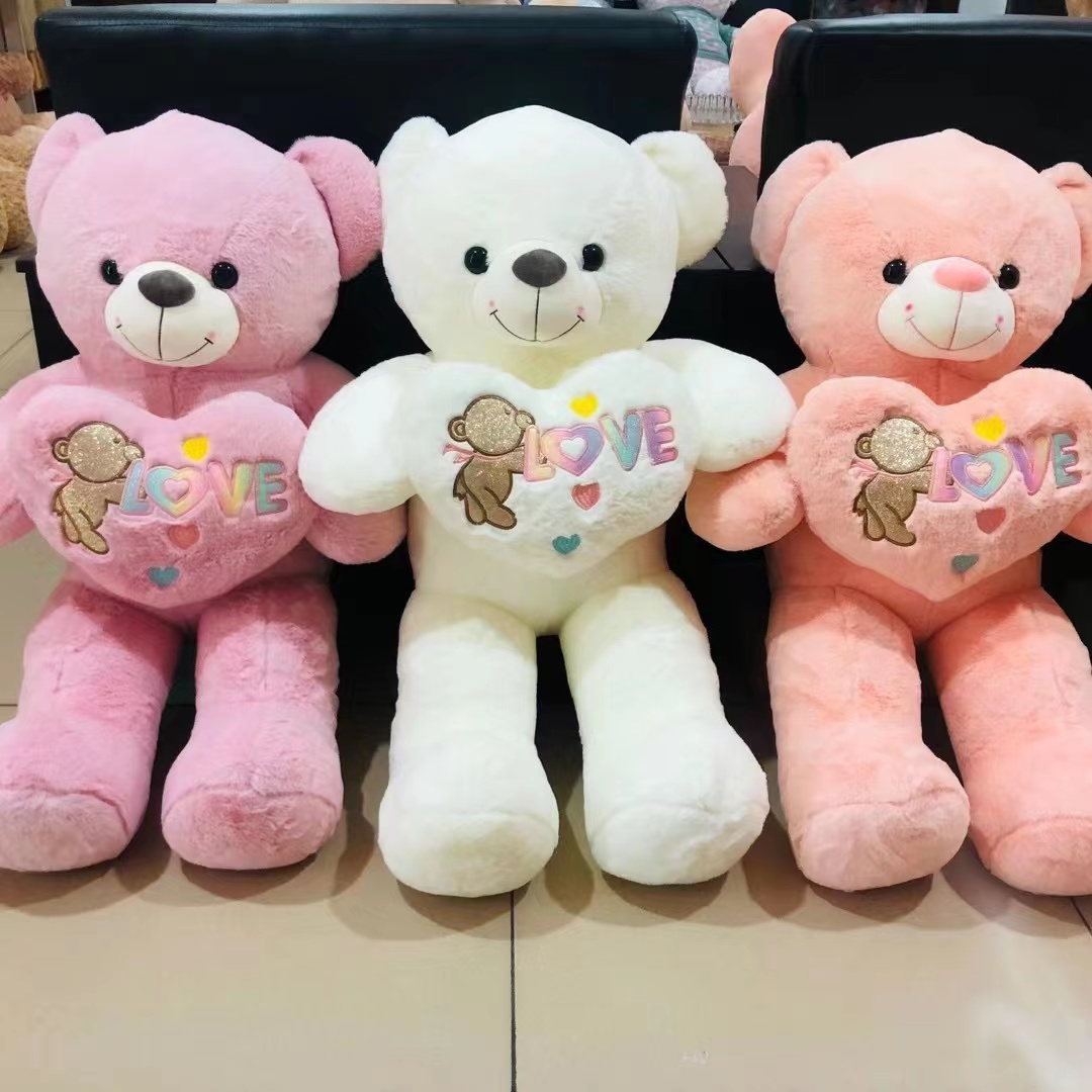 Toy figurines, Valentine's Day heart-shaped bears Item Picture
