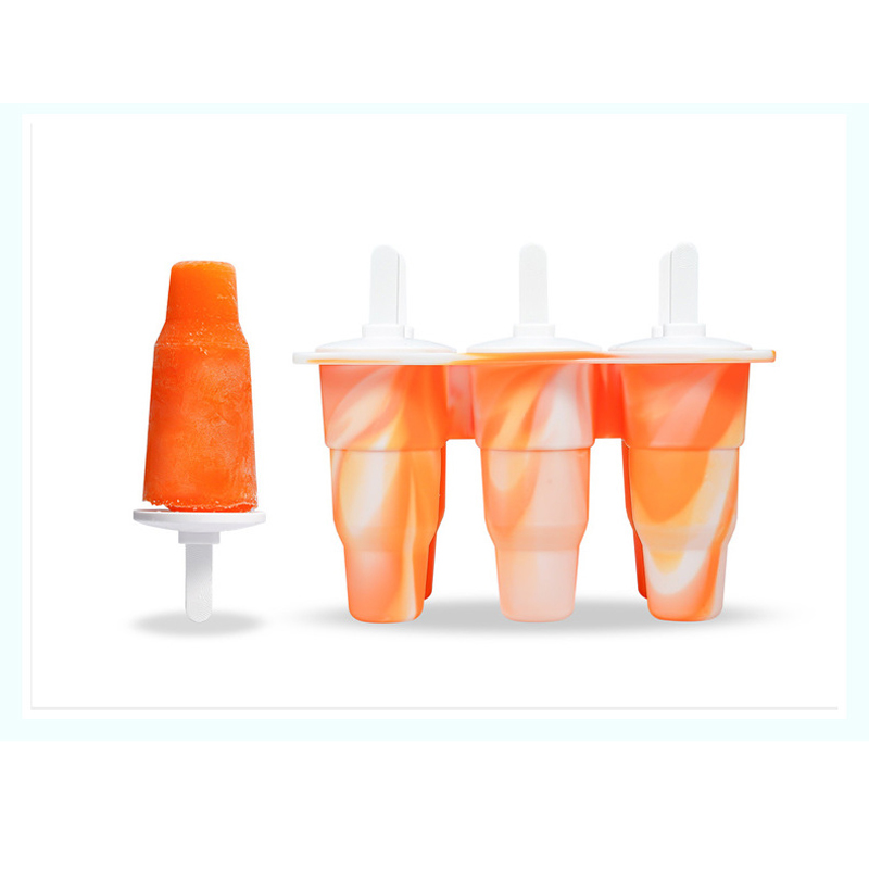 Cross border round 6 lineas plegable hielo old ice stick con tapa molde de helado para hacer DIY congelación rápida almacenamiento de hielo molde de hielo Item Picture