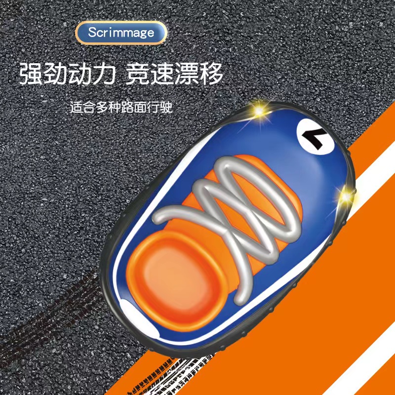 Cross-border remote control car, 2.4G football car, shoes, competition stunt car, children's toys, lights, RC competitive sports racing car Specification image