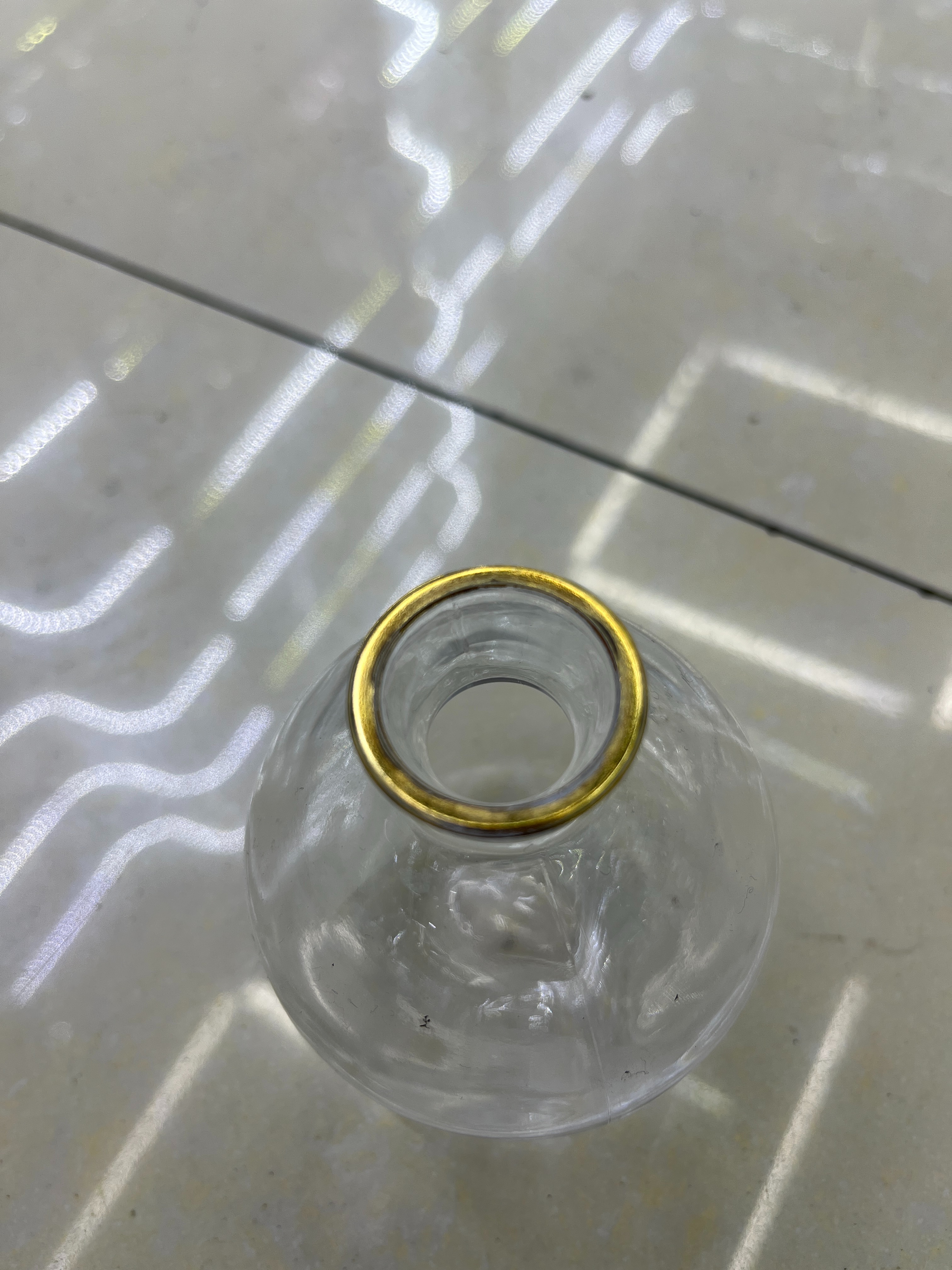 三件套玻璃花/金边玻璃花瓶产品图